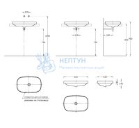 Раковина Kerama Marazzi встраиваемая MA.wbi.65