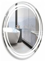 Зеркало Aquanika Round с подсветкой и сенсорным выключателем 57x77