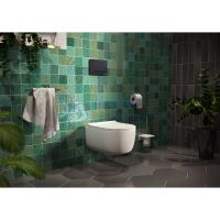 Инсталляция Berges Wasserhaus для скрытого монтажа унитаза NOVUM кнопка F5 Soft Touch, черная