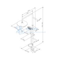 Душевая система хром Am.Pm Spirit 2.0 F0770A100