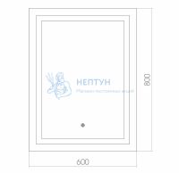 Зеркало Aquanika Quadro с подсветкой и сенсорным выключателем 60х80