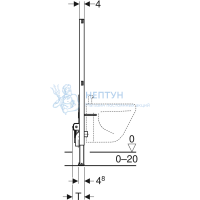 Инсталляция Geberit Duofix для биде, 112 см, универсальная 111.520.00.1