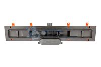 Дренажный канал MCH Klasik/Floor CH 650 KC с решеткой и бок. сливом, D40 черный