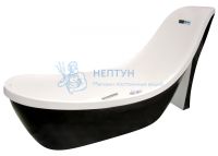 Акриловая ванна Gemy 238x238 отдельностоящая нестандартной формы черная RF1253BG