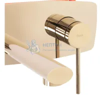Смеситель для раковины срытого монтажа REA OVAL GOLD + BOX REA-B5125