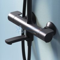 Душевая система с термостатом черная X-Joy Am.Pm F0785A522