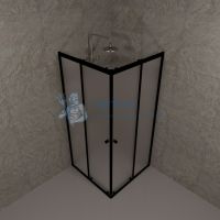 Душевой уголок "Вента-Блэк Вельвет" 80x80, квадрат Triton
