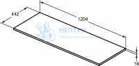 Столешница Ideal Standard CONNECT AIR E0852B2