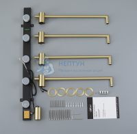 Полотенцесушитель электрический Abber Charme AH4004G золото матовое