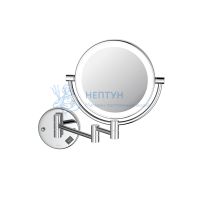 Зеркало косметическое настенное с подсветкой 5х AQUATEK AQ4912CR