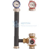 Насосная группа с 3-х ходовым приводным смесителем 1" без насоса Rommer RDG-0003-002501
