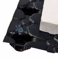Мат для теплого пола STOUT с бобышками, черный (1100х800х20)