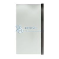 Шторка на ванну распашная Terminus Ното 02 1500х700 проф.черный 2CW150х70B