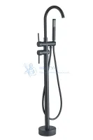 Смеситель колонна для ванны REA ORTIS Black mat REA-B0232