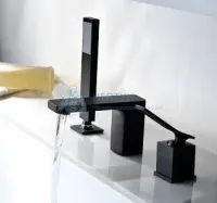 Смеситель на борт ванны REA SONIC Black mat REA-B0185
