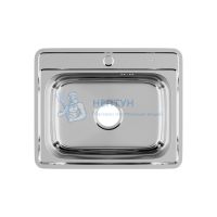 Мойка нержавеющая сталь, полированная, 530*430, Basic, Iddis BAS53P0i77