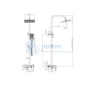 Душевая система RUSH Thira (TR3635-50Black)