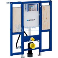 Инсталляция Geberit Duofix для подвесного унитаза, 112 см, со смывным бачком скрытого монтажа Sigma 12 см, для лиц с ограниченными возможностями, для поручней и опор 111.375.00.5