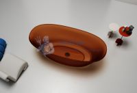 Ванна из полиэфирной смолы Abber 170x75 отдельностоящая овальная коричневая AT9707Opal