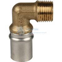 Угольник пресс 20x1/2" НР Stout SFP-0011-001220