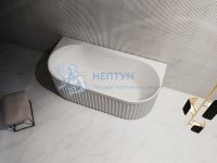 Акриловая ванна Abber 170x80 овальная белая AB9416-1.7