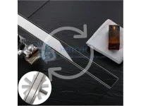 Душевой желоб с двухсторонней решеткой 50см Rea NEO&PURE PRO 500 Chrom REA-G0988