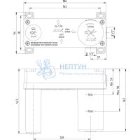 Скрытая часть встраиваемого смесителя ECA 102166601C1EX