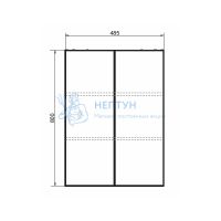 Шкаф подвесной Comforty Порто-50 дуб темно-коричневый 00-00009245CF