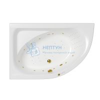 Акриловая ванна Whitecross Aquarella 170x110 асимметричная 0108.170110.100.NANO.GL золото
