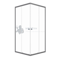 Душевой уголок "Вента-Графит" 90x90, квадрат Triton