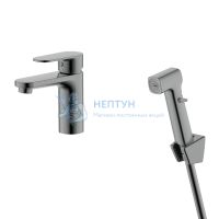 Смеситель для умывальника Оружейная сталь Aquatek Ника AQ1812BGM