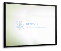 Зеркало Aquanika Metallica реверсивное, черная металлическая рама 100х60
