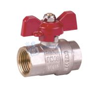 Кран шаровый прямой 3/4" вн./вн. ручка-бабочка Vieir VR201-02