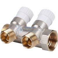 Коллектор распределительный 3/4", 2 отвода 1/2" Stout SMB 6851 341202