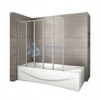 Штора на ванну складная REA IDEA 120 REA-W0850