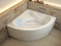 Ванна Эстет Avrora 140 silk ФР-00014520 140х140 пристенная угловая