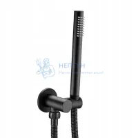 Душевой комплект для ванны с верхним душем REA LUNGO + BOX Black mat REA-P4112