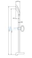 Душевая стойка хром Haiba HB8006