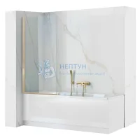 Ограждение на ванну REA ELEGANT 80 Gold REA-W5601