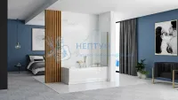 Ограждение на ванну REA ELEGANT 80 Gold REA-W5601