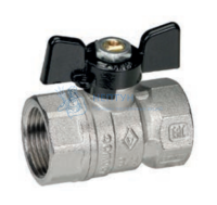 Кран шаровый прямой 1/2" вн./вн. ручка-бабочка Bugatti Arizona 06020007