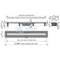 Душевой лоток AlcaPlast APZ20-950 с решеткой