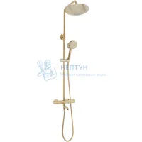 Душевая стойка с изливом REA LUNGO Gold REA-P4114