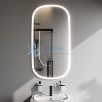 Зеркало сложной формы с контурной LED-подсветкой, ИК-сенсором, вытянутое Am.Pm M8FMOX0651WGH
