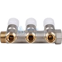 Коллектор распределительный 3/4", 3 отвода 1/2" Stout SMB 6851 341203