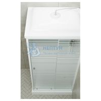 Душевая кабина Квадро прямоугольная профиль белый 1200x800 Triton Щ0000045508