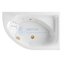 Акриловая ванна Excellent Aquarella 150x100 асимметричная WAEX.ARP15.LINE.GL золото