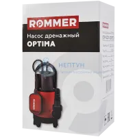 Дренажный насос Rommer Optima H-8м, Q-13м3/ч, кабель 10м, 750 Вт, универсальный RDP-0001-000750