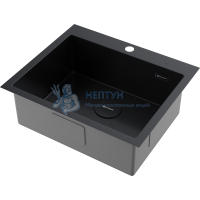 Прямоугольная одинарная мойка Omoikiri Akisame 59 Графит 4997014