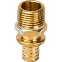 Переходник с наружной резьбой 16x1/2" для труб из сшитого полиэтилена аксиальный Stout SFA-0001-001612